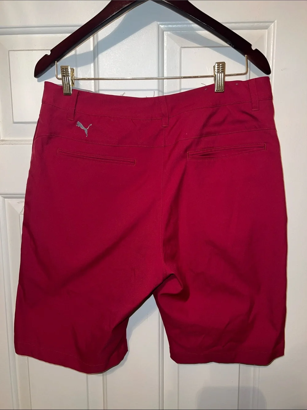 Puma Men's Red Athletic Chino Shorts